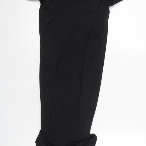 PrettyLittleThing Women's Black Off-Shoulder Midi Dress, Size 8