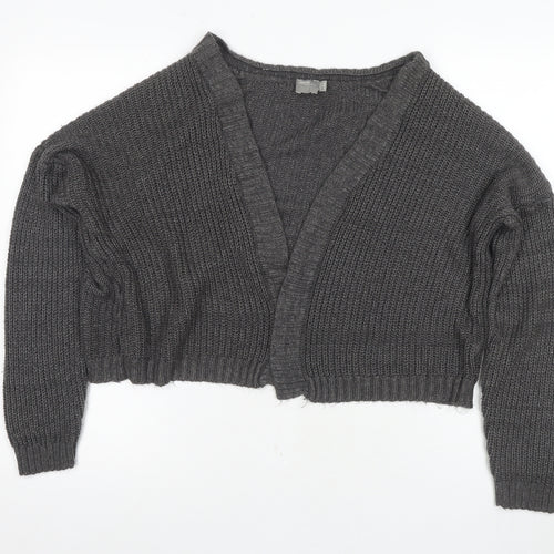 ASOS Women's Grey Cardigan, Size 12, V-Neck