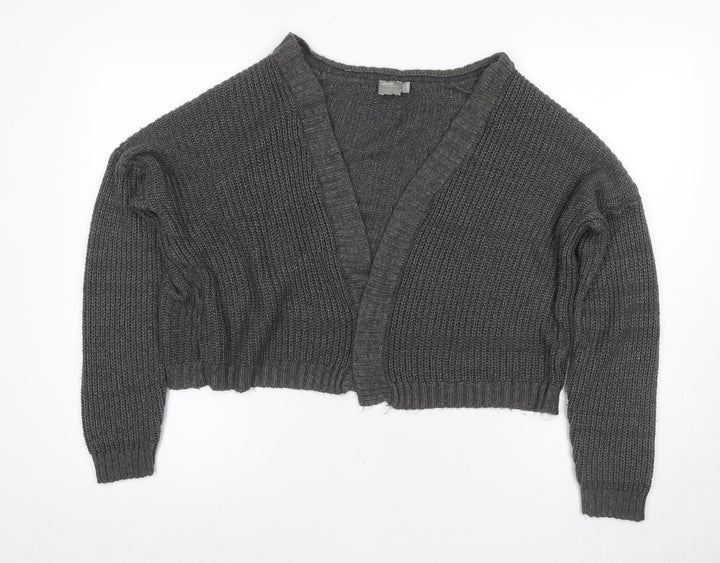 ASOS Women's Grey Cardigan, Size 12, V-Neck
