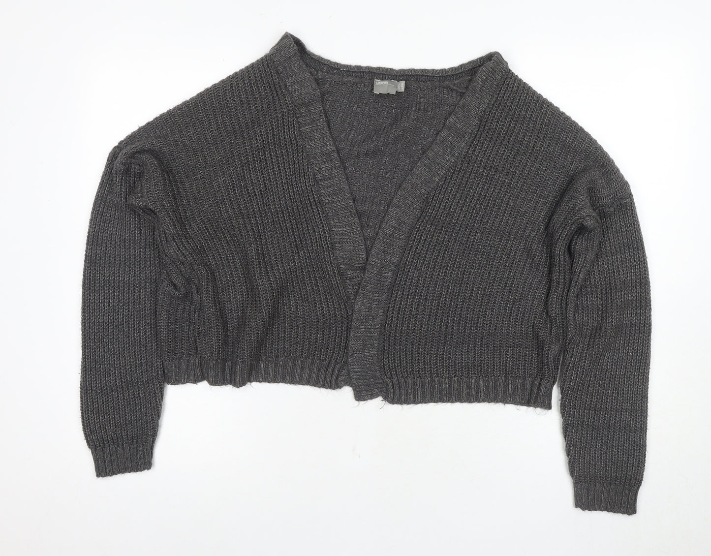 ASOS Women's Grey Cardigan, Size 12, V-Neck
