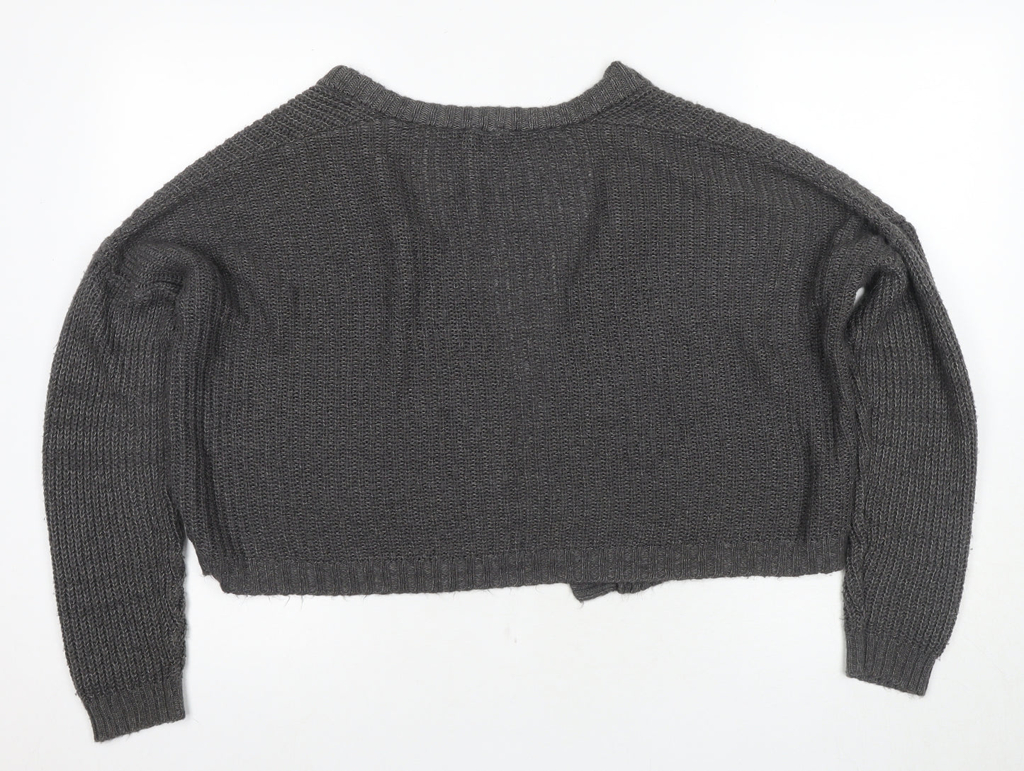 ASOS Women's Grey Cardigan, Size 12, V-Neck
