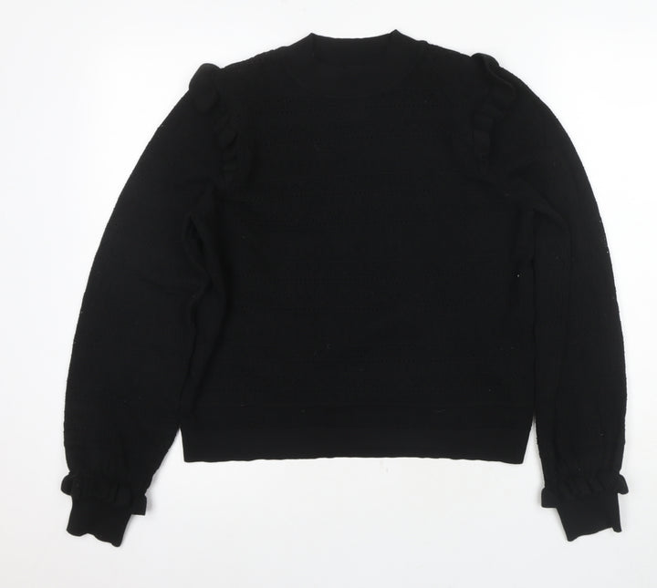 New Look Women’s Black Mock Neck Pullover Jumper