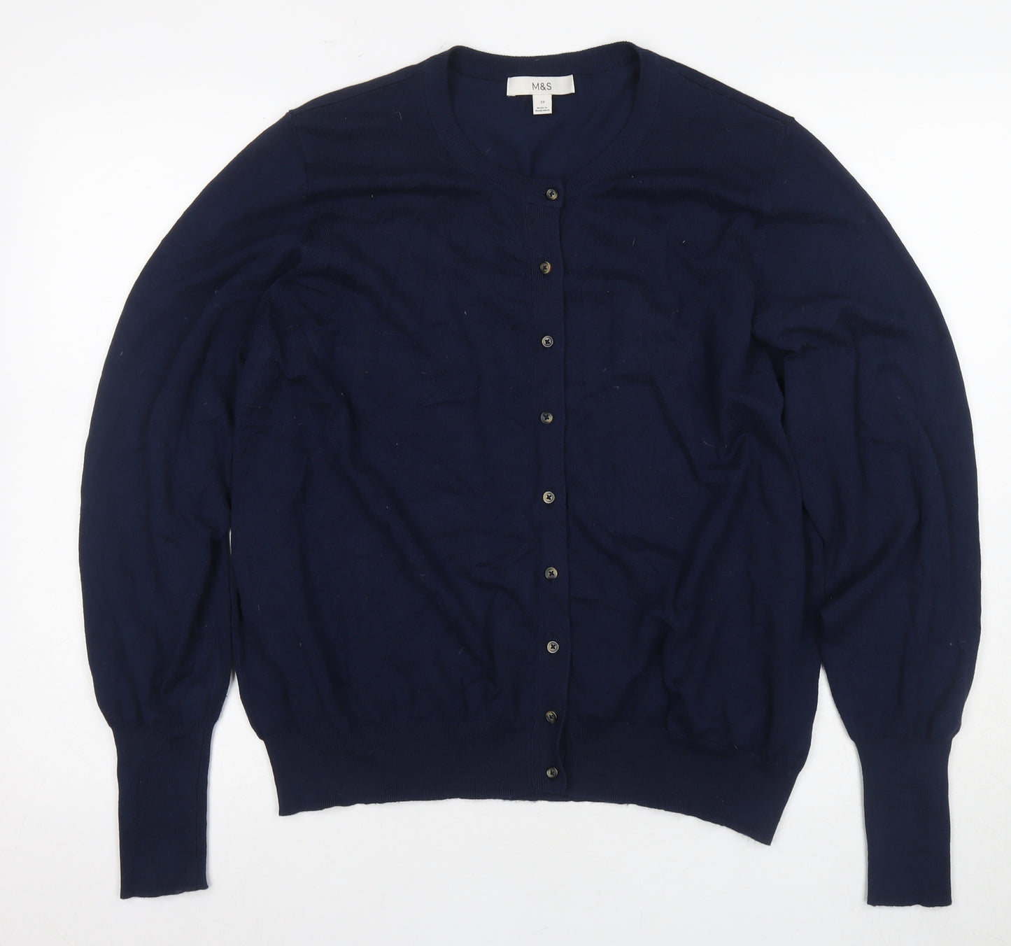 Marks and Spencer Women's Blue Cardigan Size 20