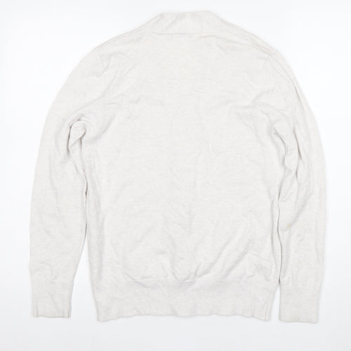M&Co Women's Ivory Full Zip Jumper Size 12