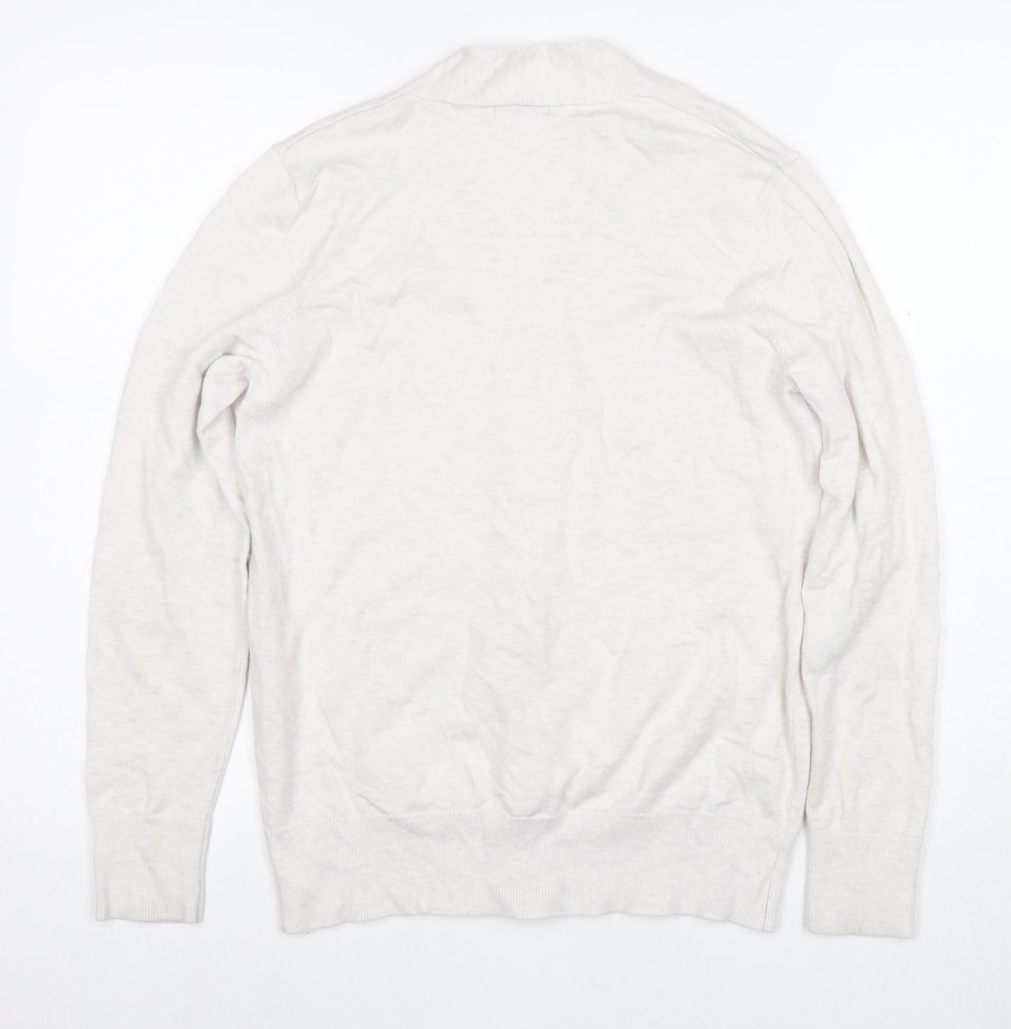 M&Co Women's Ivory Full Zip Jumper Size 12