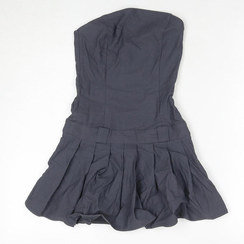 Motel Women's Grey A-Line Mini Dress XS