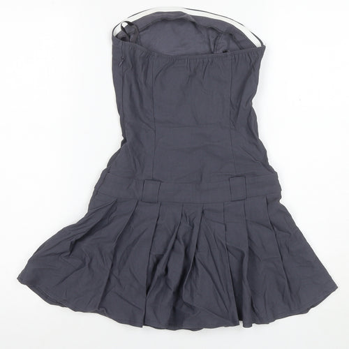 Motel Women's Grey A-Line Mini Dress XS