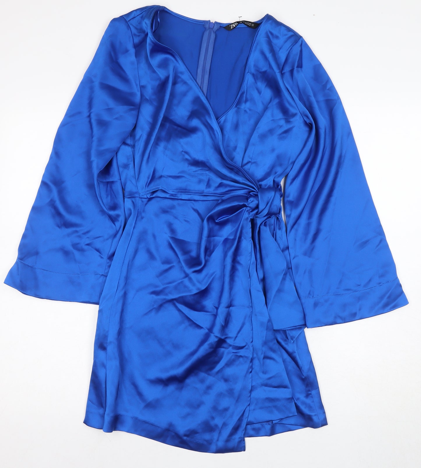 Zara Women’s Blue XS Wrap Dress for Party