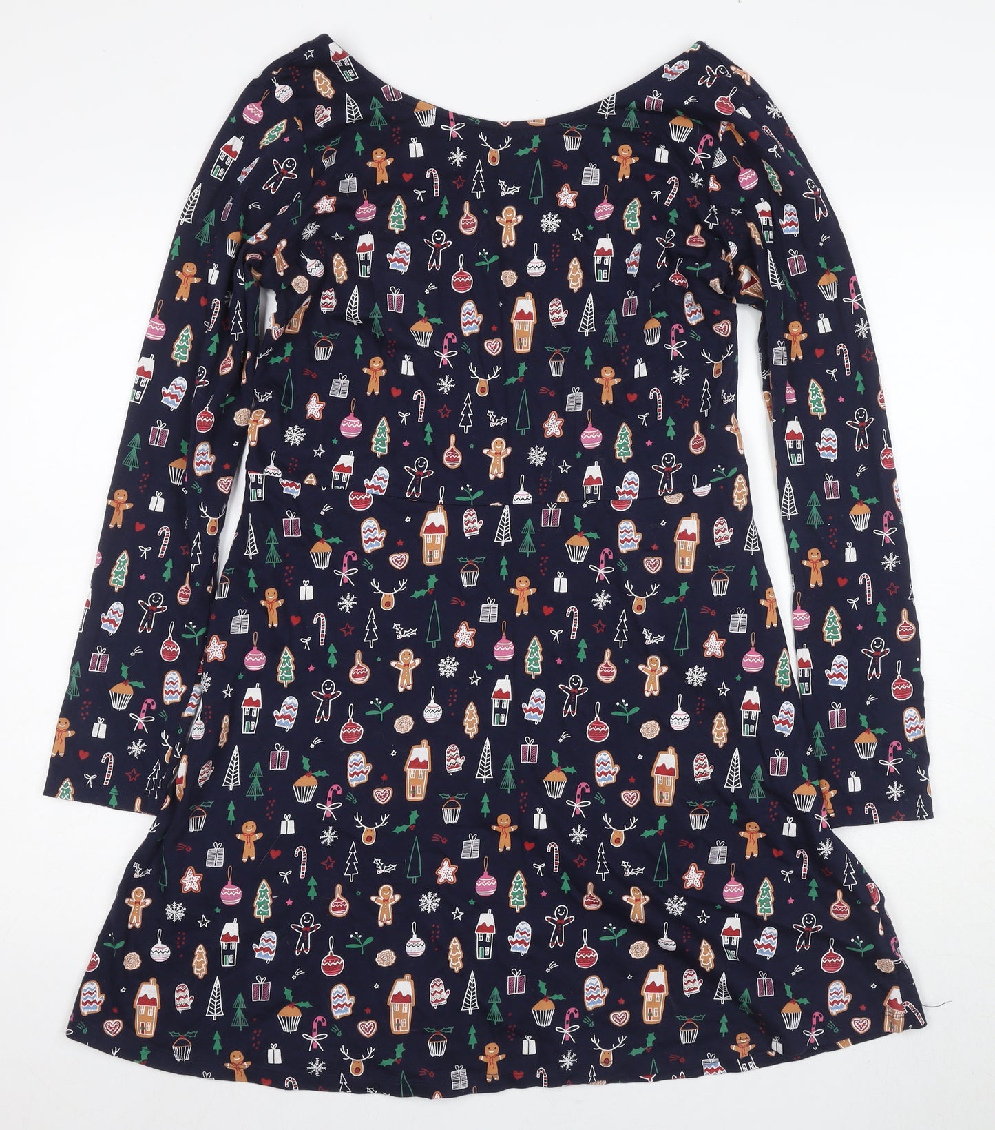 Next Women's Multicoloured Christmas Dress Size 12