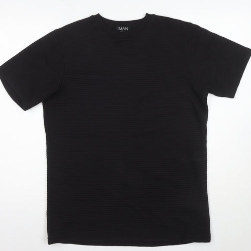boohooMAN Men's Black Short Sleeve T-Shirt - Size M