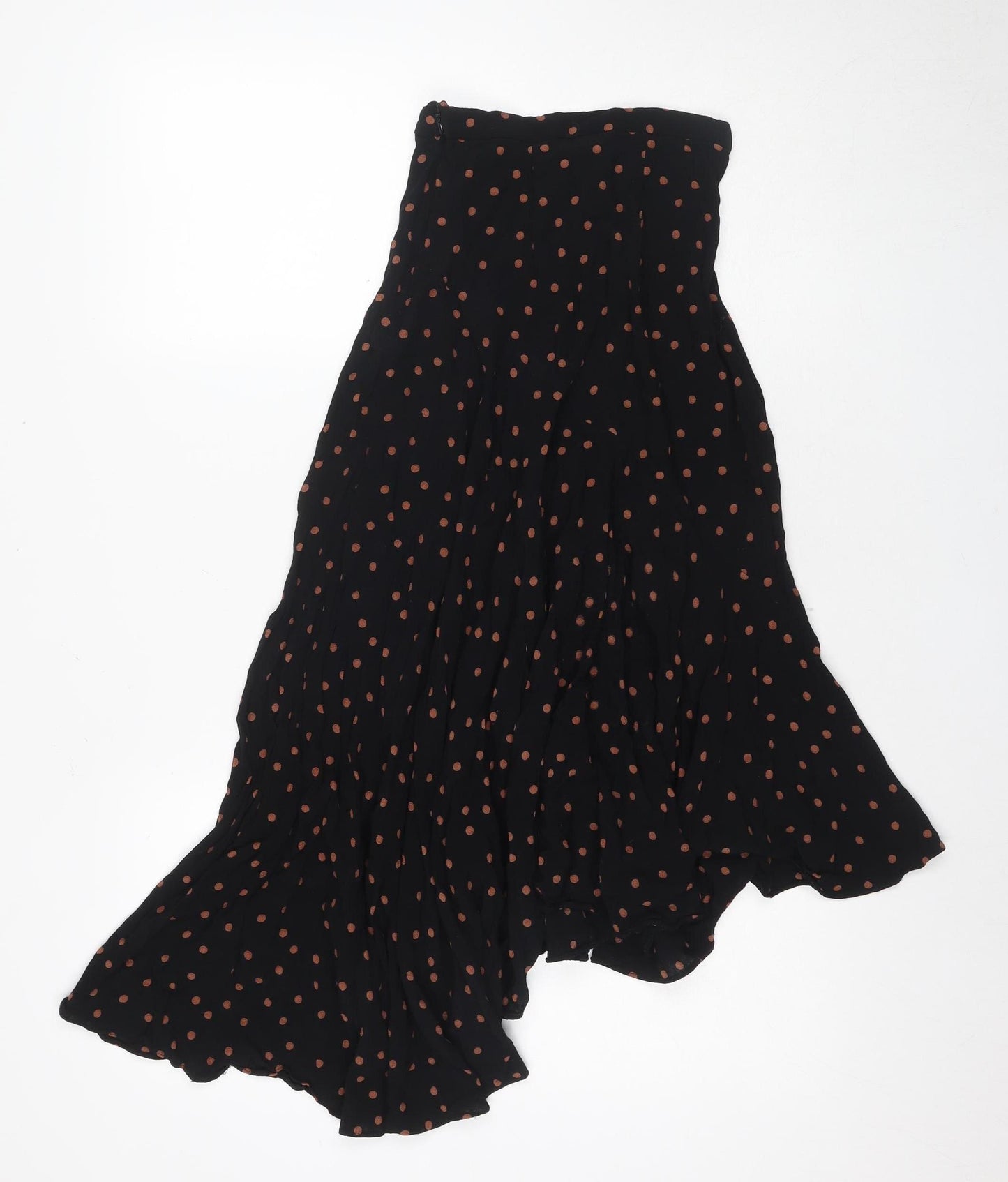 Topshop Women's Black Polka Dot Skirt Size 4