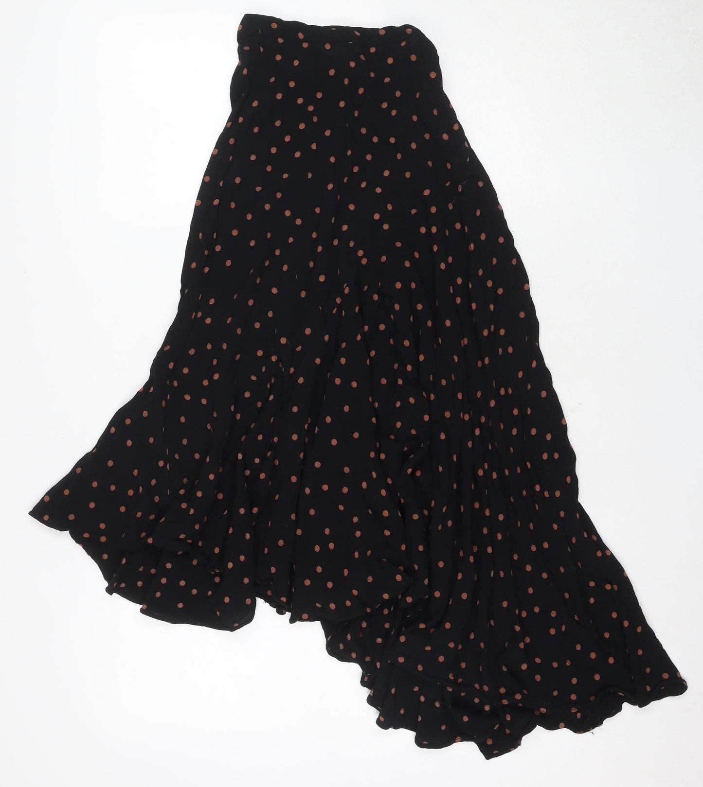 Topshop Women's Black Polka Dot Skirt Size 4