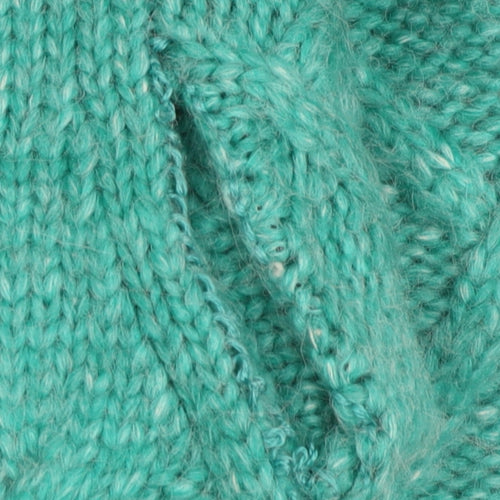 Marks and Spencer Women's XS Green Cable-Knit Jumper