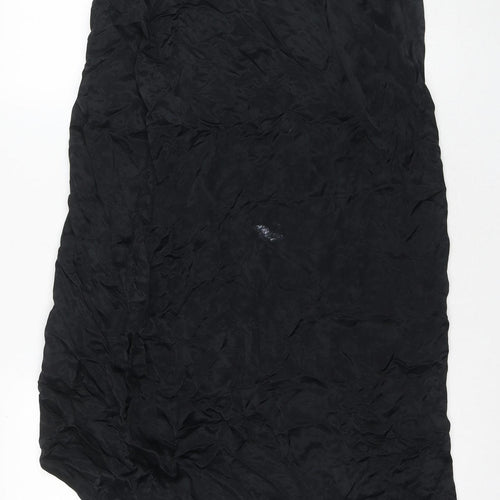 Zara Women's Black Midi Straight Skirt Size 12