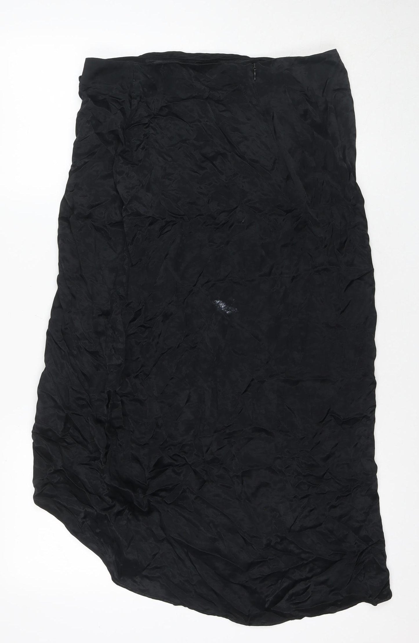 Zara Women's Black Midi Straight Skirt Size 12