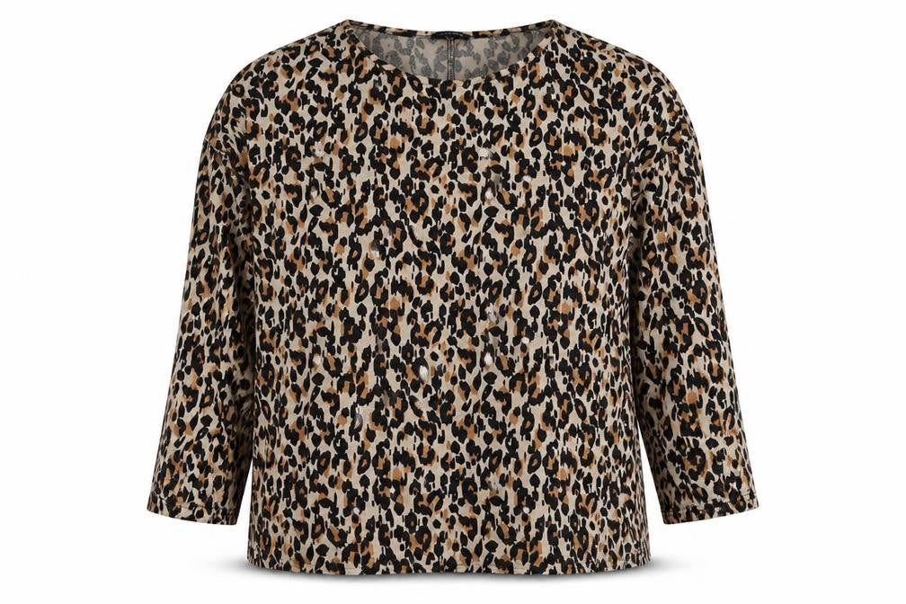 New Look Women’s Multicoloured Animal Print Top, M, Casual