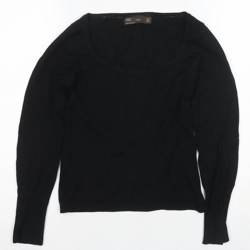 Zara Women's Black Pullover Jumper Size 10