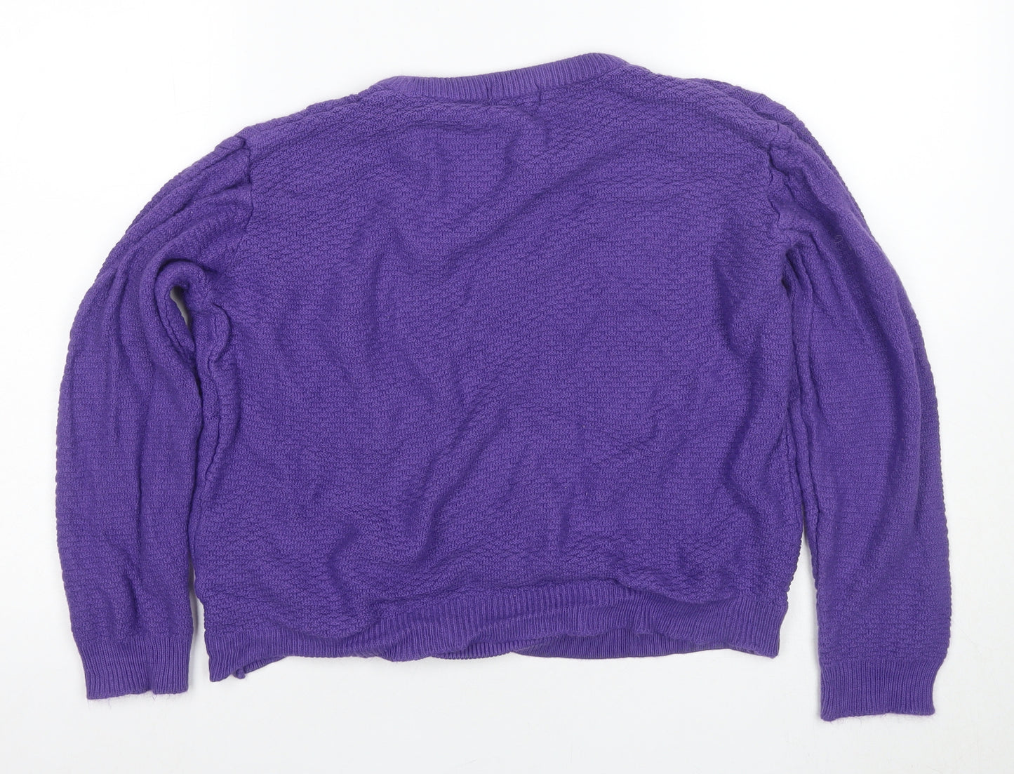 Merry Gold Women's Purple Cable-Knit Pullover