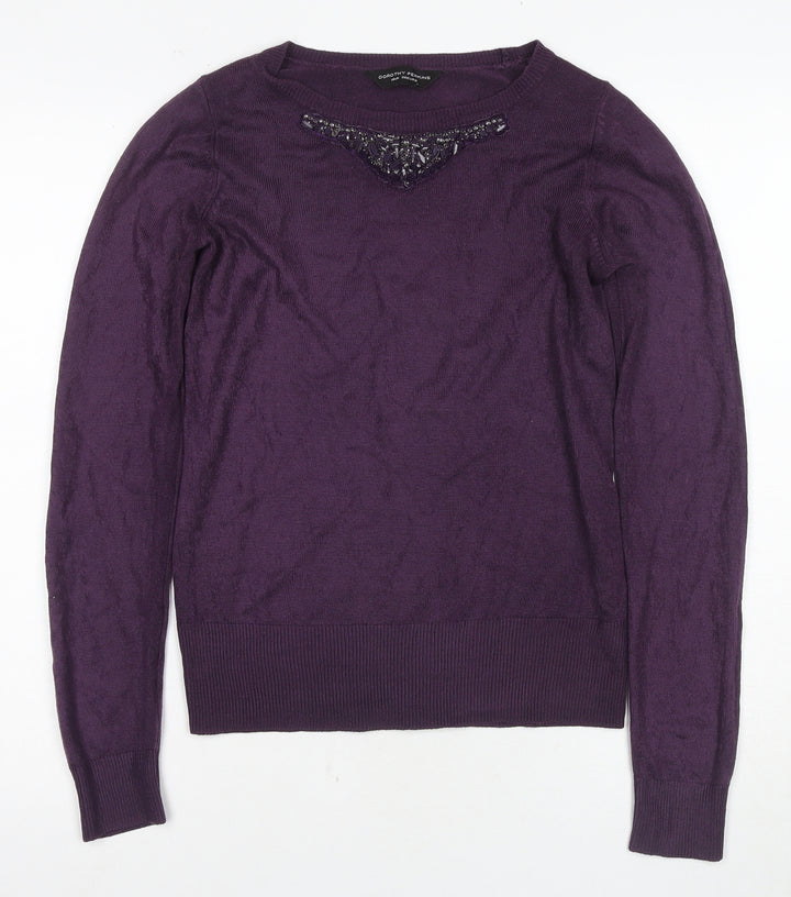Dorothy Perkins Women's Purple Pullover Jumper Size 10