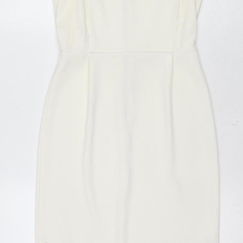 ASOS Women's Ivory Sheath Dress Size 8