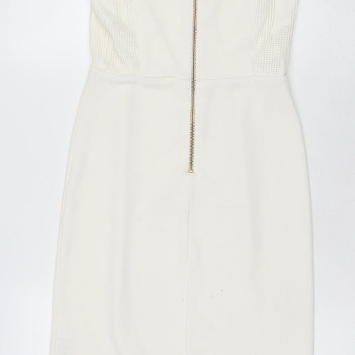 ASOS Women's Ivory Sheath Dress Size 8