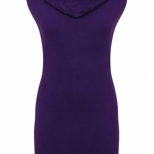 H&M Women's Purple Scoop Neck Jersey Dress Size S
