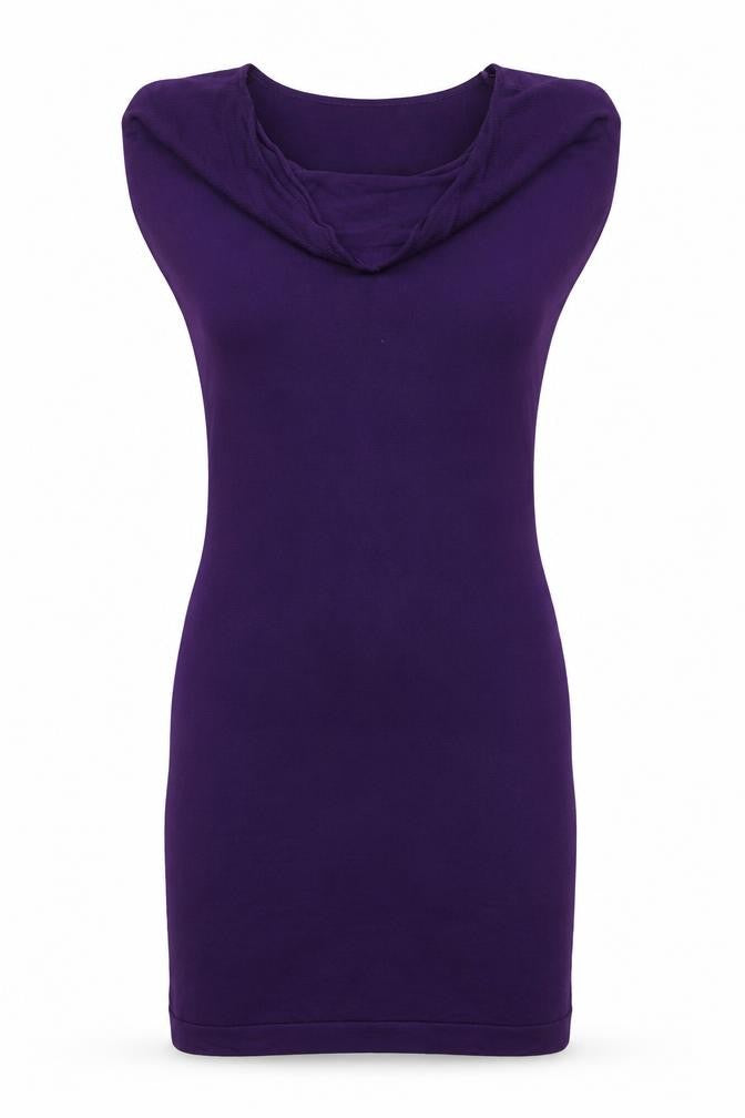 H&M Women's Purple Scoop Neck Jersey Dress Size S