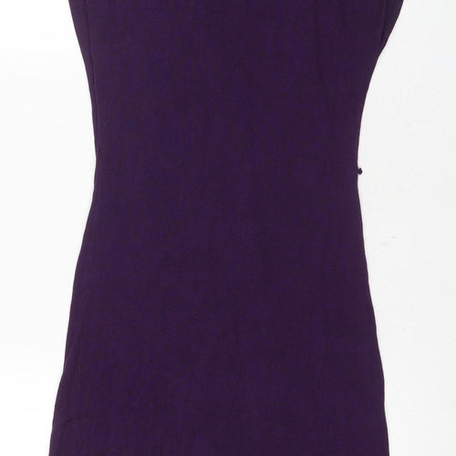 H&M Women's Purple Scoop Neck Jersey Dress Size S