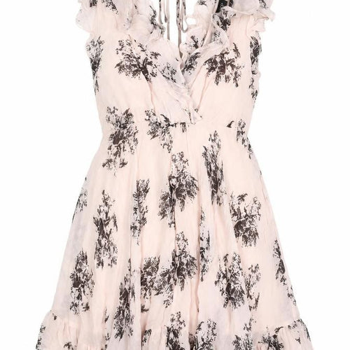 Topshop Women's Pink Wrap Dress Size 6 Floral