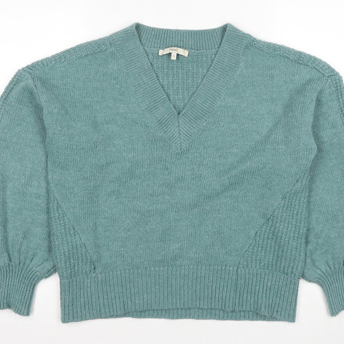Next Women's Green V-Neck Pullover Jumper - M