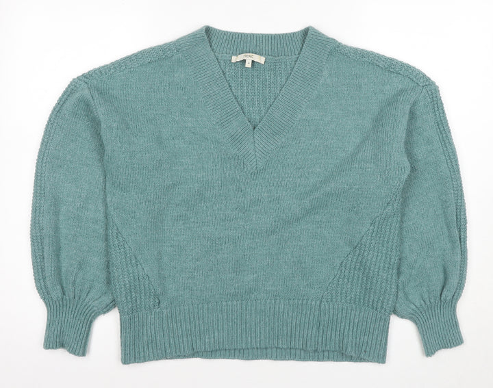 Next Women's Green V-Neck Pullover Jumper - M