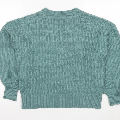 Next Women's Green V-Neck Pullover Jumper - M