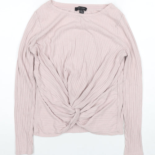 New Look Women's Pink Wrap T-Shirt Size 8