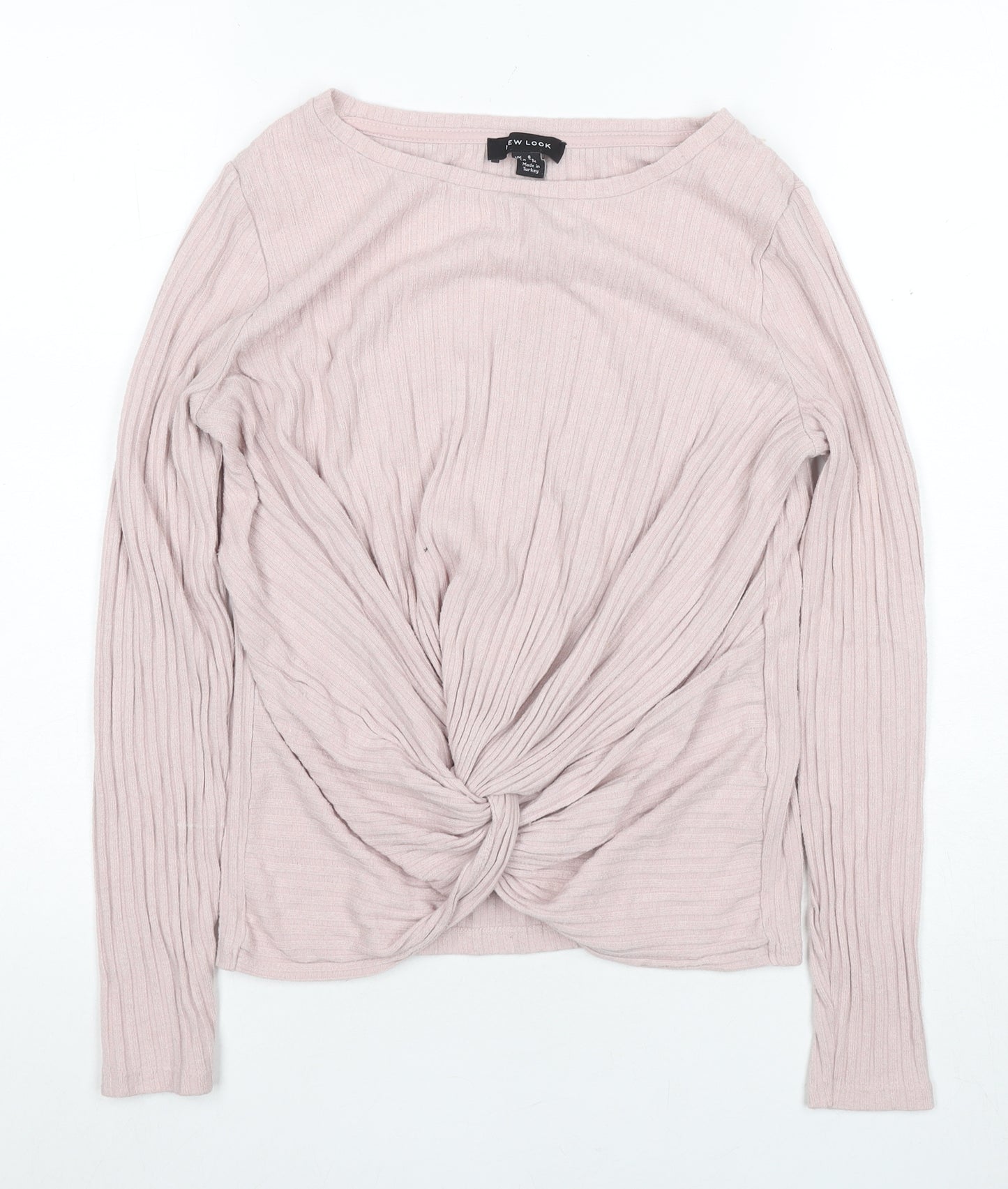 New Look Women's Pink Wrap T-Shirt Size 8