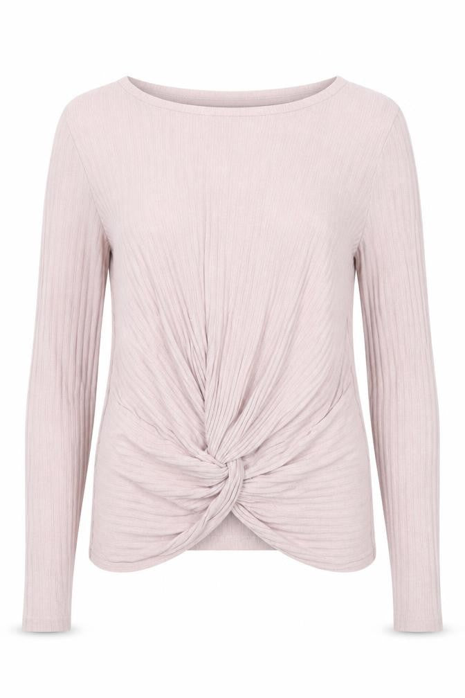 Front view of New Look Women's Pink Wrap T-Shirt, size 8