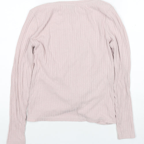 New Look Women's Pink Wrap T-Shirt Size 8