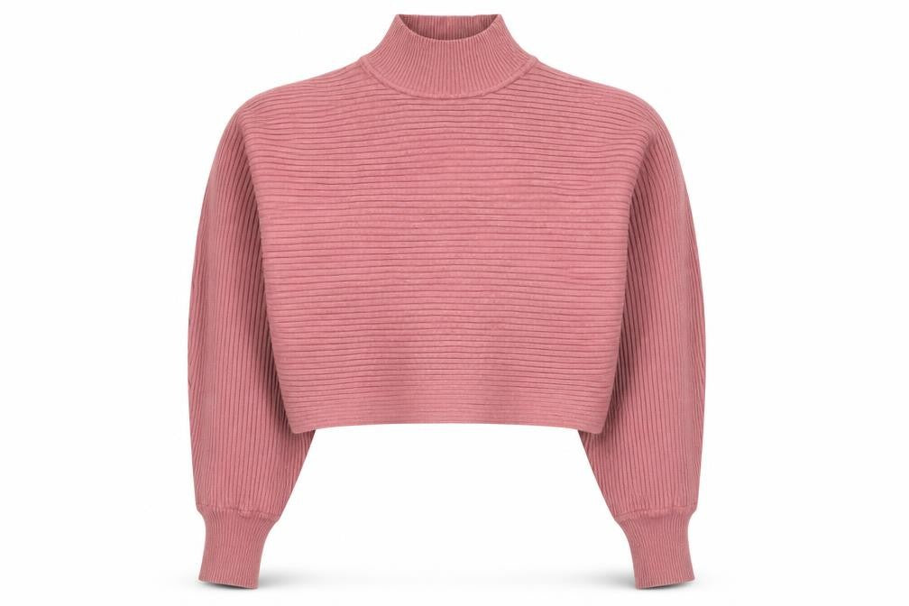 Front view of New Look Women’s Pink Mock Neck jumper -, size S
