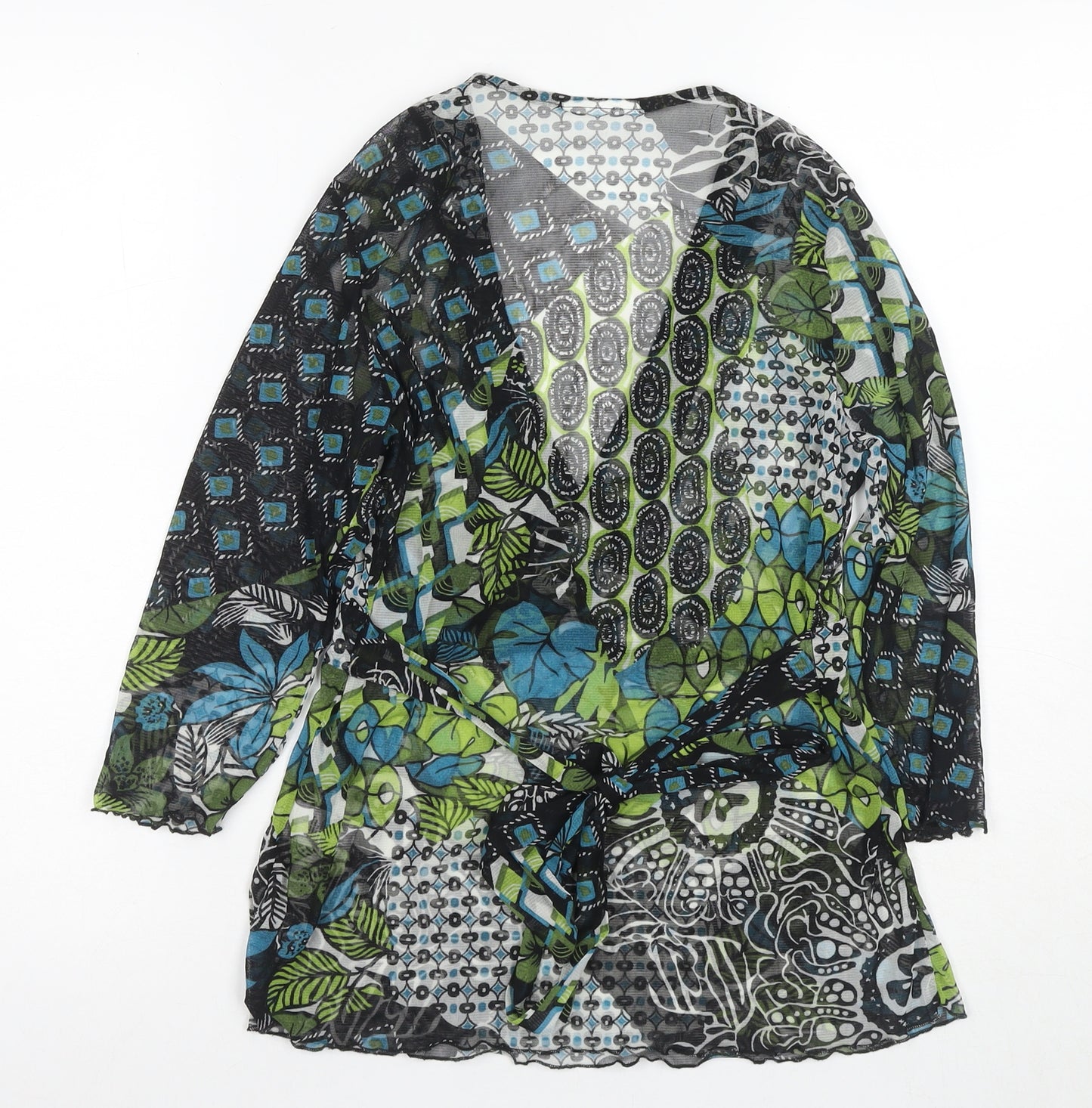 Wallis Women’s Multicoloured Petite Wrap Blouse Size 14