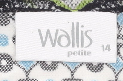 Wallis Women’s Multicoloured Petite Wrap Blouse Size 14