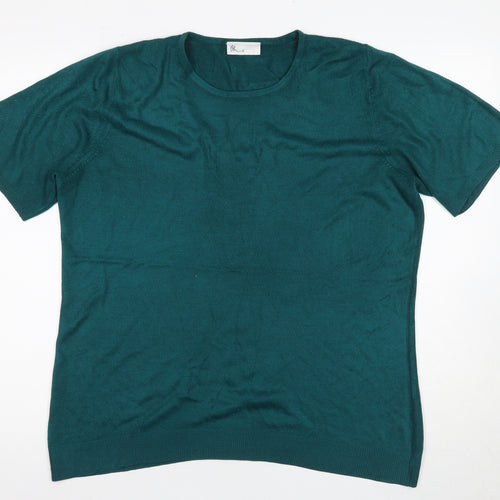 Bri Rose Women's Green Short Sleeve Jersey T-Shirt