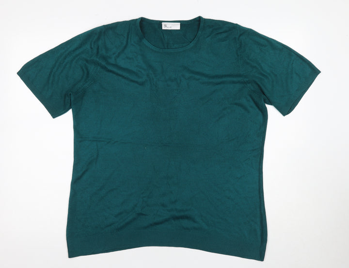 Bri Rose Women's Green Short Sleeve Jersey T-Shirt