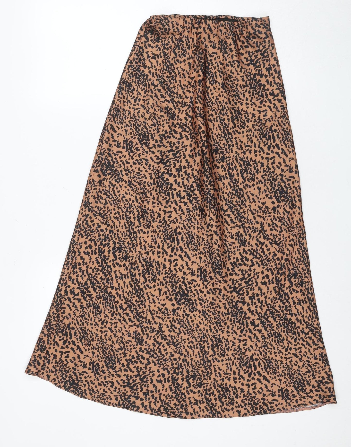 New Look Womens Brown Animal Print Skirt Size 6