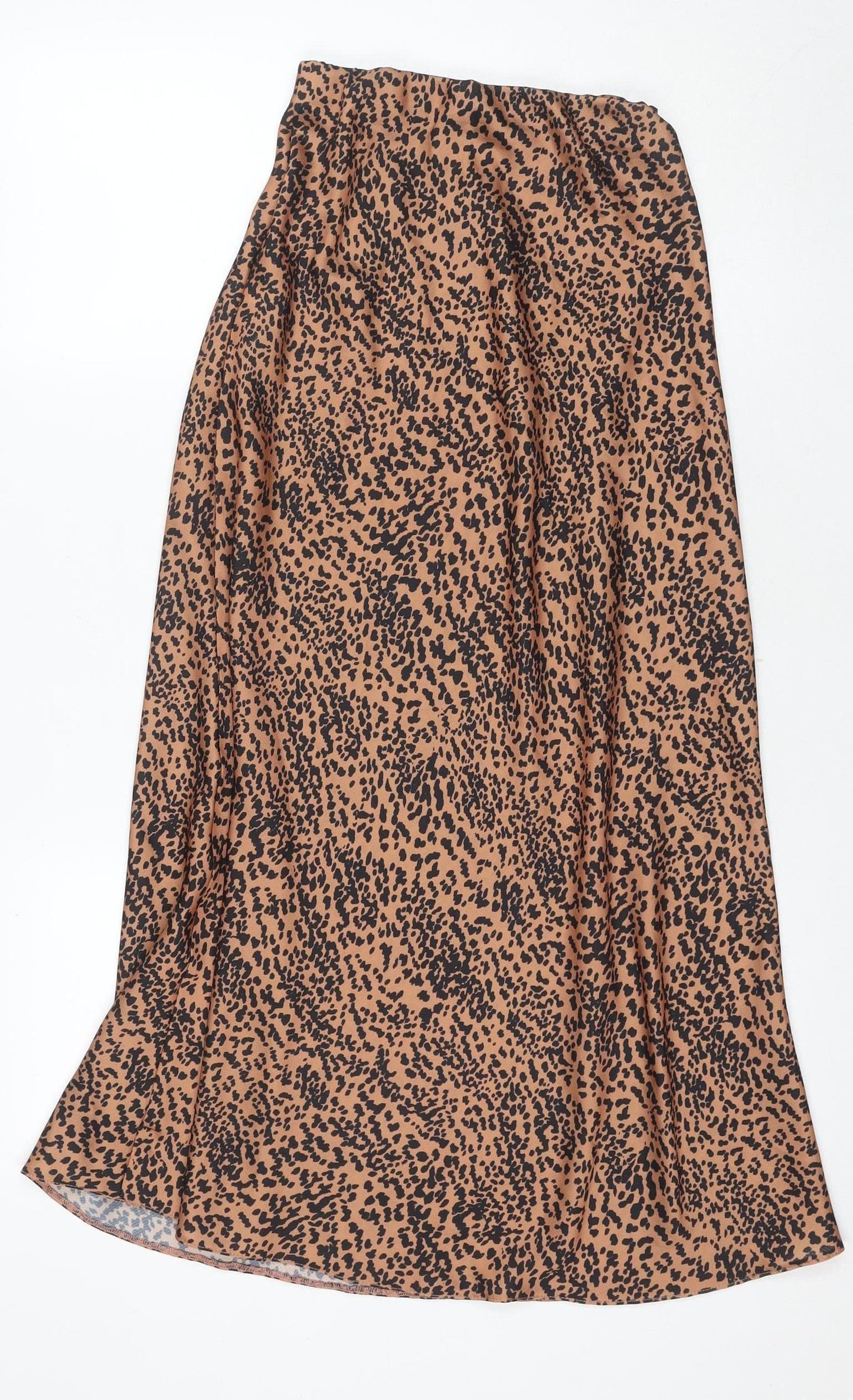 New Look Womens Brown Animal Print Skirt Size 6