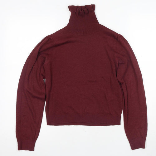 DIVIDED Women's Red Pullover Jumper Size 8