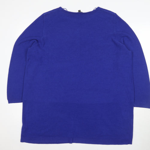 Bonmarché Women's Blue Long Sleeve Blouse Size 24