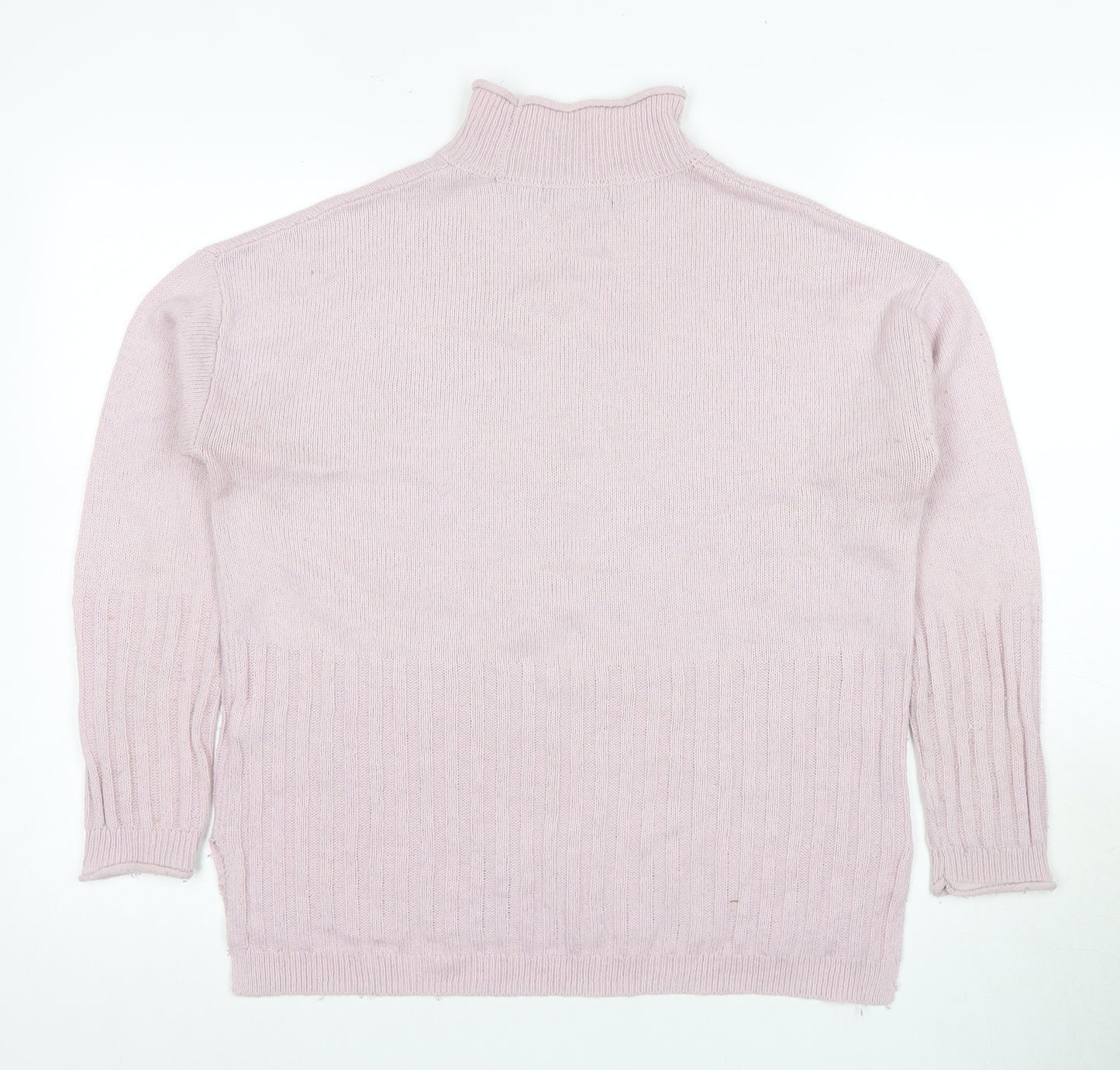 Marks and Spencer Women's Pink XS Roll Neck Jumper