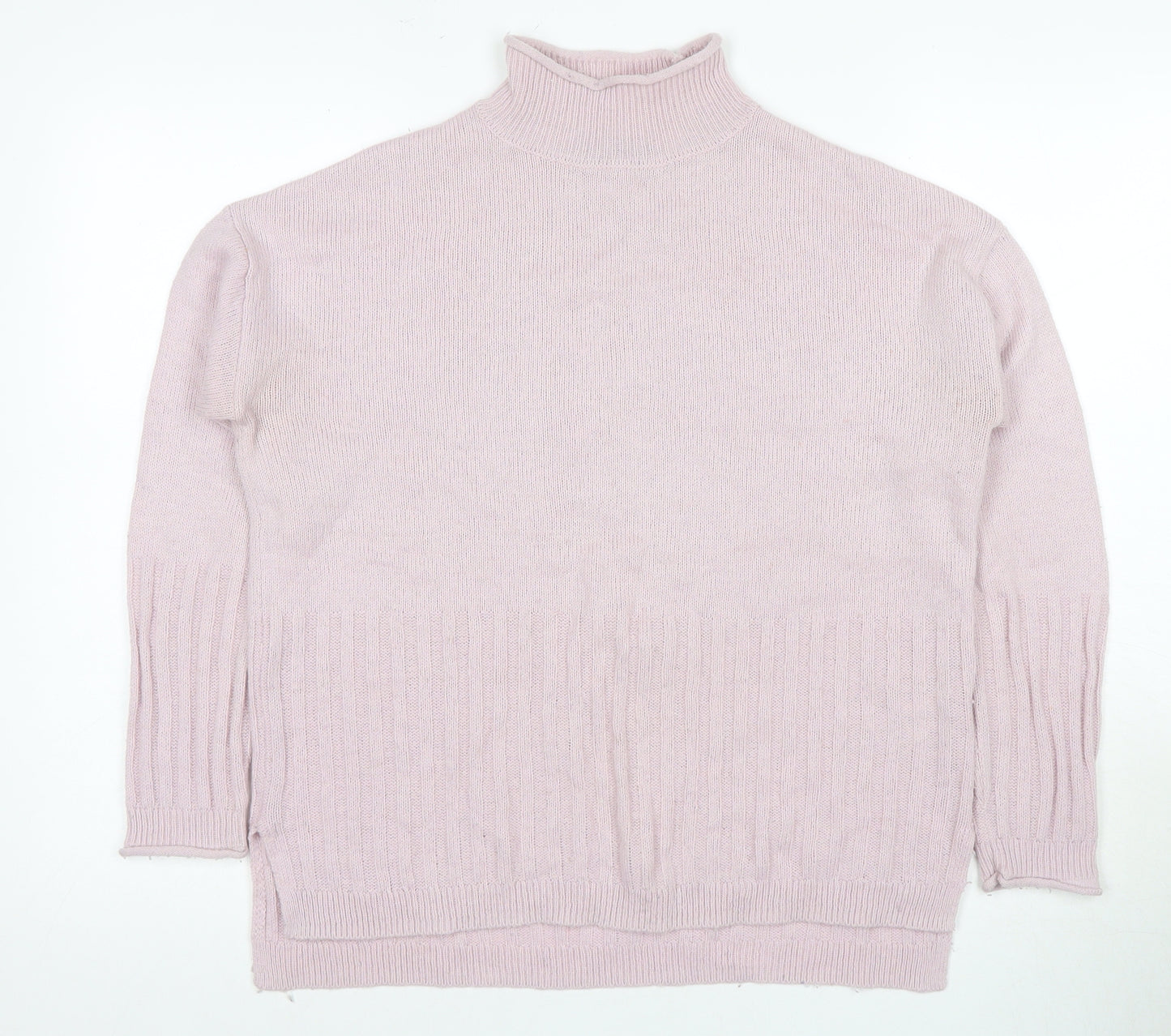 Marks and Spencer Women's Pink XS Roll Neck Jumper