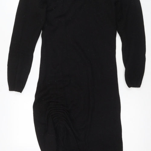 PrettyLittleThing Black Knit Women's Dress Medium