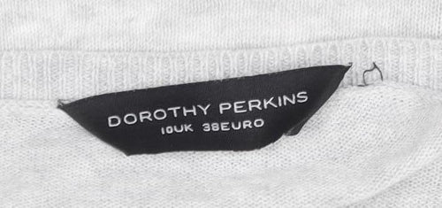 Dorothy Perkins Women's Grey Cardigan Size UK 10