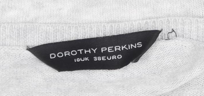 Dorothy Perkins Women's Grey Cardigan Size UK 10
